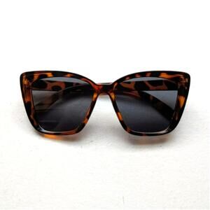 Retro Tortoishell Cat Eye Sunglasses 70s Festival Orange Sunnies Leopard Shades